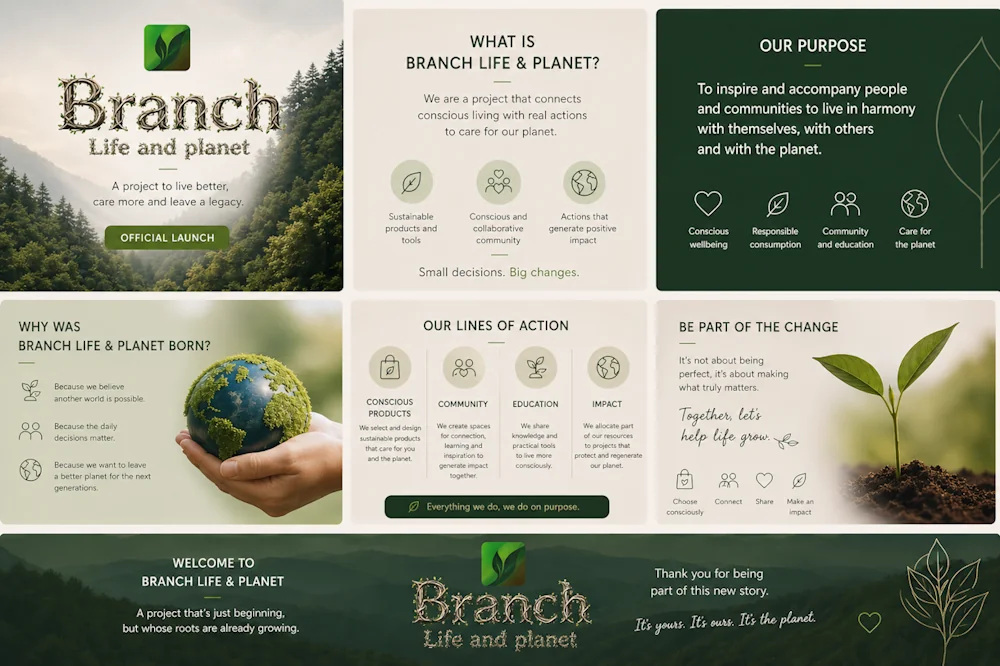 Branch Life & Planet - Interfaz Completa
